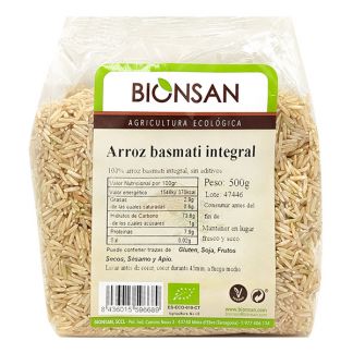 Arroz Basmati Integral Ecológico Bionsan - 500 gramos