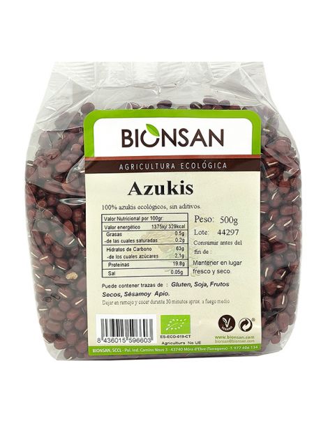 Azukis Ecológicas Bionsan - 500 gramos