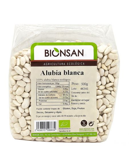 Alubia Blanca Ecológica Bionsan - 500 gramos