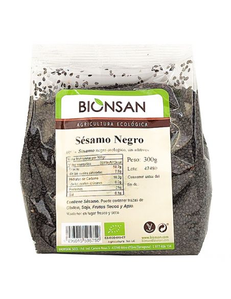 Sésamo Negro Ecológico Bionsan - 300 gramos