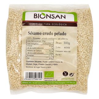 Sésamo Crudo Pelado Ecológico Bionsan - 300 gramos