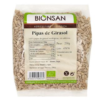 Pipas de Girasol Ecológicas Bionsan - 250 gramos