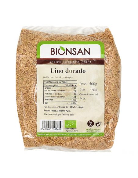 Lino Dorado Ecológico Bionsan - 500 gramos