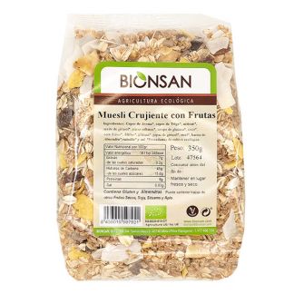 Muesli Crujiente con Frutas Ecológico Bionsan - 350 gramos