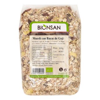 Muesli con Bayas de Goji Ecológico Bionsan - 500 gramos