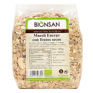 Muesli Energy con Frutos Secos Ecológico Bionsan - 400 gramos