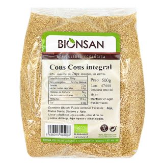 Cous-Cous Integral Ecológico Bionsan - 500 gramos