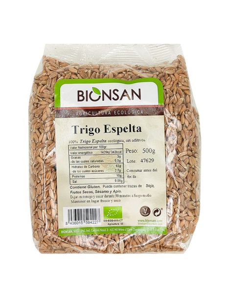 Trigo Espelta en Grano Ecológico Bionsan - 500 gramos