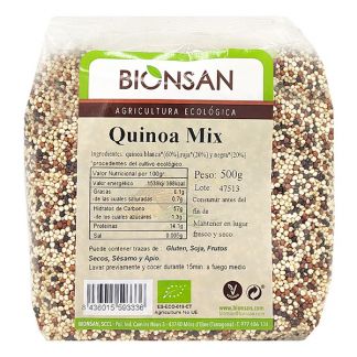 Quinoa Mix Tricolor en Grano Ecológica Bionsan - 500 gramos