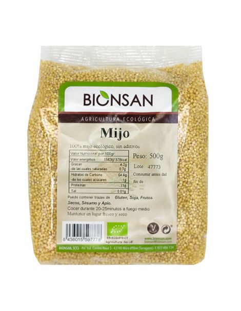 Mijo en Grano Ecológico Bionsan - 500 gramos