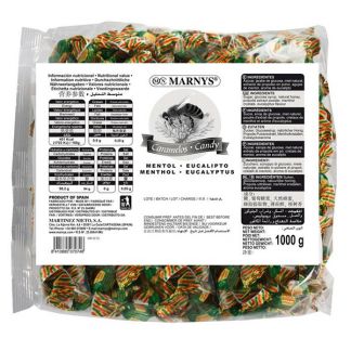 Caramelos de Propóleo, Miel, Mentol y Eucalipto Marnys - 1 Kg.