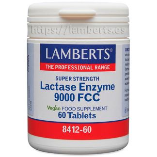 Enzima Lactasa 9000 FCC Lamberts - 60 tabletas