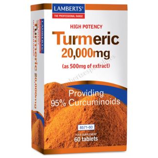 Cúrcuma 20.000 mg. Lamberts -  60 tabletas