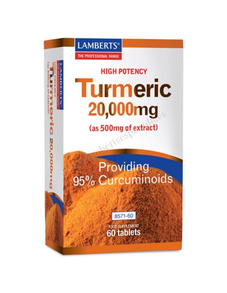 Cúrcuma 20.000 mg. Lamberts -  60 tabletas