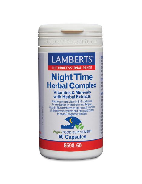 Night Time Herbal Complex Lamberts - 60 cápsulas