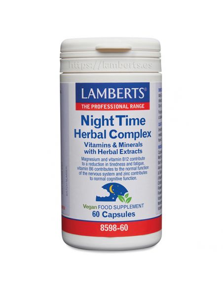 Night Time Herbal Complex Lamberts - 60 cápsulas