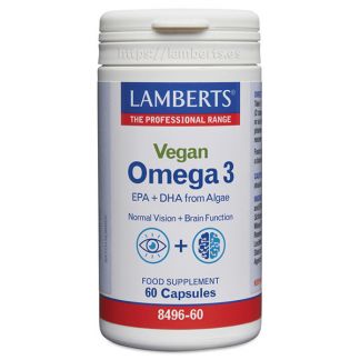 Omega 3 Vegano Lamberts - 60 cápsulas