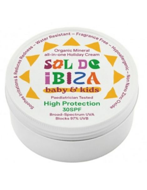 Crema Solar Bebés y Niños SPF 30 Bio Sol de Ibiza - 30 ml.