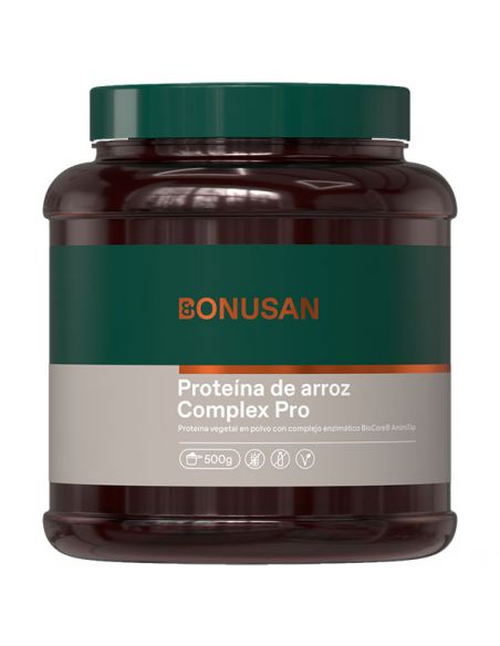 Proteína de Arroz Complex Pro Sabor Vainilla Bonusan - 500 gramos