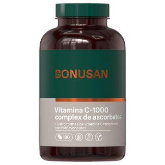 Vitamina C-1000 Complex de Ascorbatos Bonusan - 180 tabletas