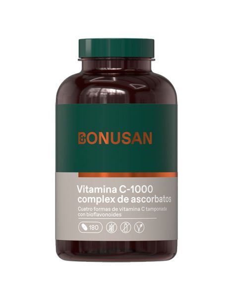 Vitamina C-1000 Complex de Ascorbatos Bonusan - 180 tabletas
