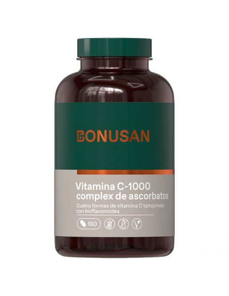 Vitamina C-1000 Complex de Ascorbatos Bonusan - 180 tabletas