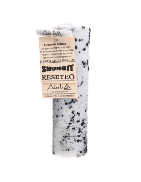 Vela Artesanal de Soja con Shungit - Reseteo