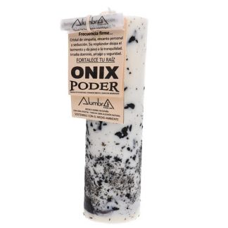 Vela Artesanal de Soja con Ónix - Poder