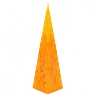Vela Piramidal de Cera de Palma Amarilla-Naranja Canvela