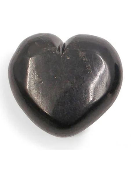 Corazón de Shungit - 6 cm.
