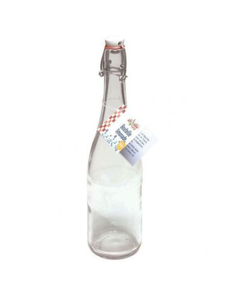 Botella de Vidrio con Cierre Hermético de Alambre - 750 ml.