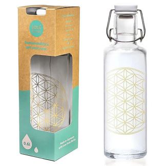 Soulbottle Botella con Flor de la Vida - 600 ml.