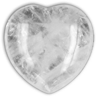 Corazón de Cuarzo de Cristal - 5.5 cm.