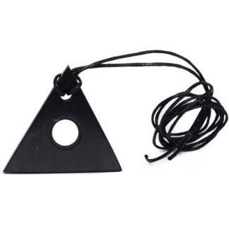 Colgante Triángulo Ojo de Shiva Shungit