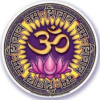 Adhesivo Om Namah Shivaya - 10.5 cm.