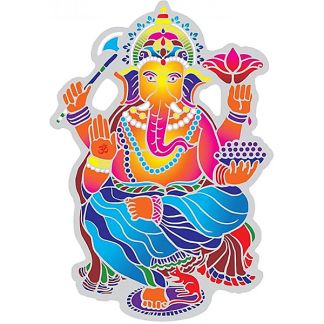 Adhesivo Ganesha Bailando - 15 cm.