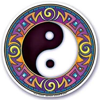 Adhesivo Yin Yang - 10.5 cm.