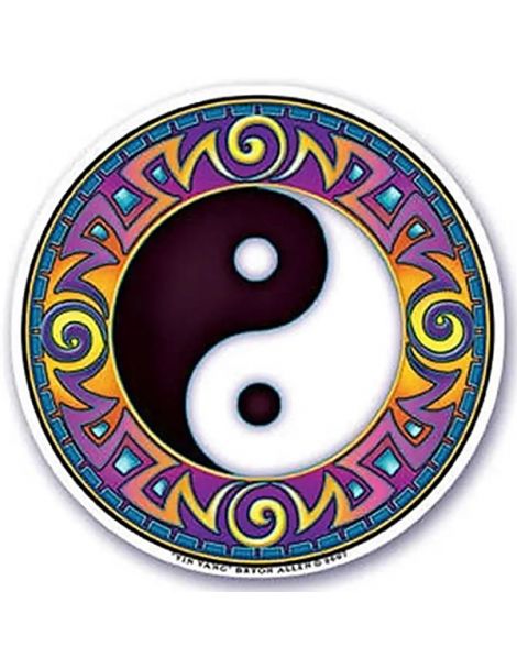 Adhesivo Yin Yang - 10.5 cm.