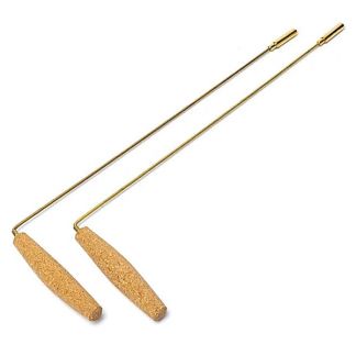 Varilla de Radiestesia en Ángulo con Mango de Corcho