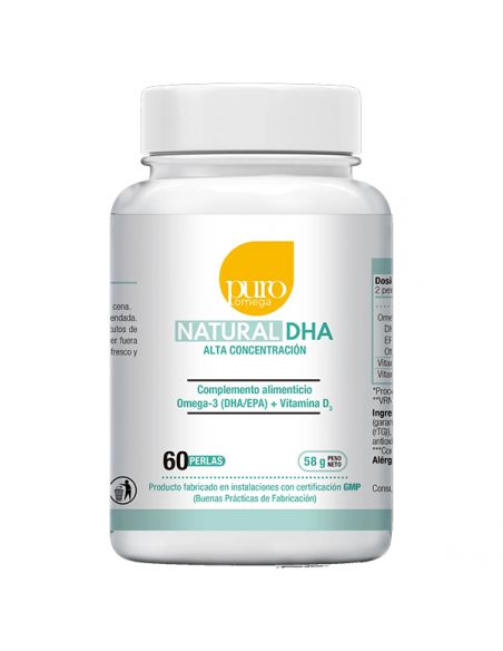 Natural DHA Alta Concentración Puro Omega - 60 perlas