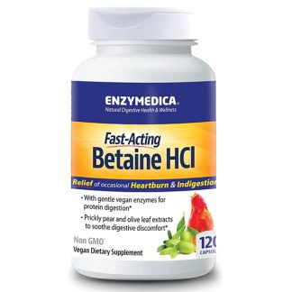 Betaína HCL Enzymedica - 120 cápsulas