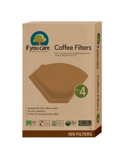 Filtros de Papel Ecológico para Cafetera If You Care - nº. 4