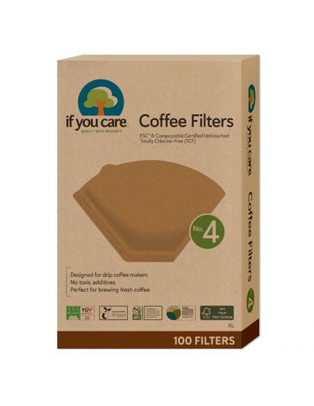 Filtros de Papel Ecológico para Cafetera If You Care - nº. 4