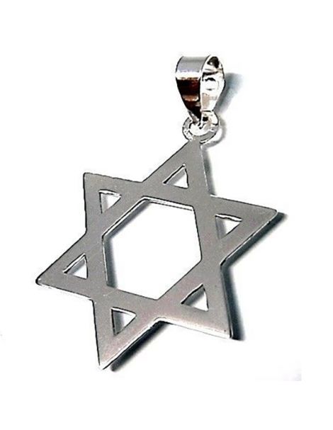 Colgante Estrella de David Plata de Ley