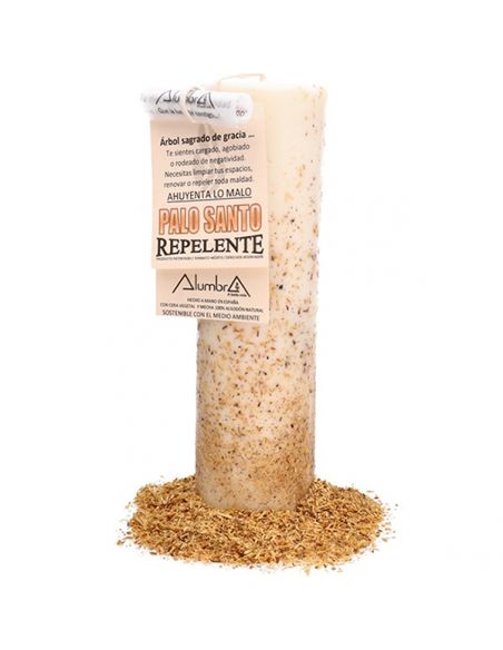 Vela Artesanal de Soja con Palo Santo - Repelente