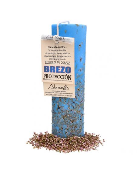 Vela Artesanal de Soja con Brezo - Protección