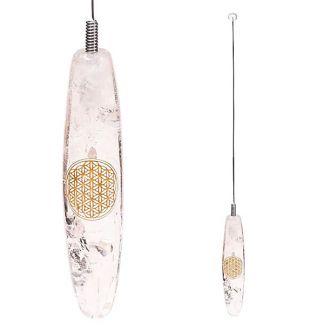 Biotensor Bola con Mango de Cuarzo y Flor de la Vida