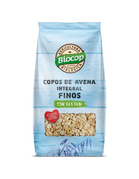 Copos de Avena Integral Finos Sin Gluten Biocop - 500 gramos