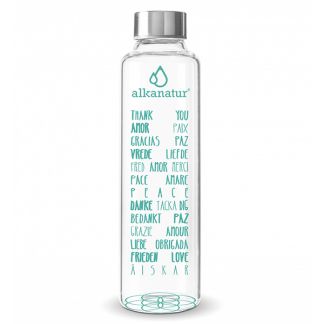 Botella de Cristal de Borosilicato Alkanatur - 500 ml.