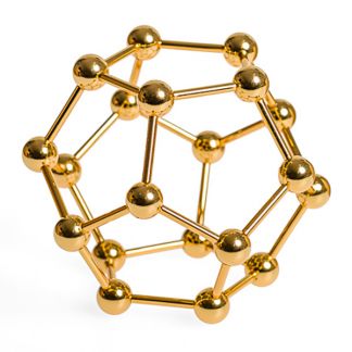 Dode de Metal Dorado (Dodecaedro)